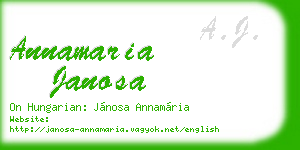 annamaria janosa business card
