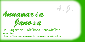 annamaria janosa business card